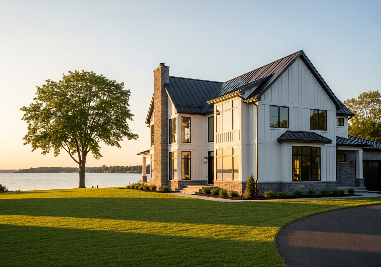 Lakefront contemporary home in Lakeview Estates, Sackets Harbor