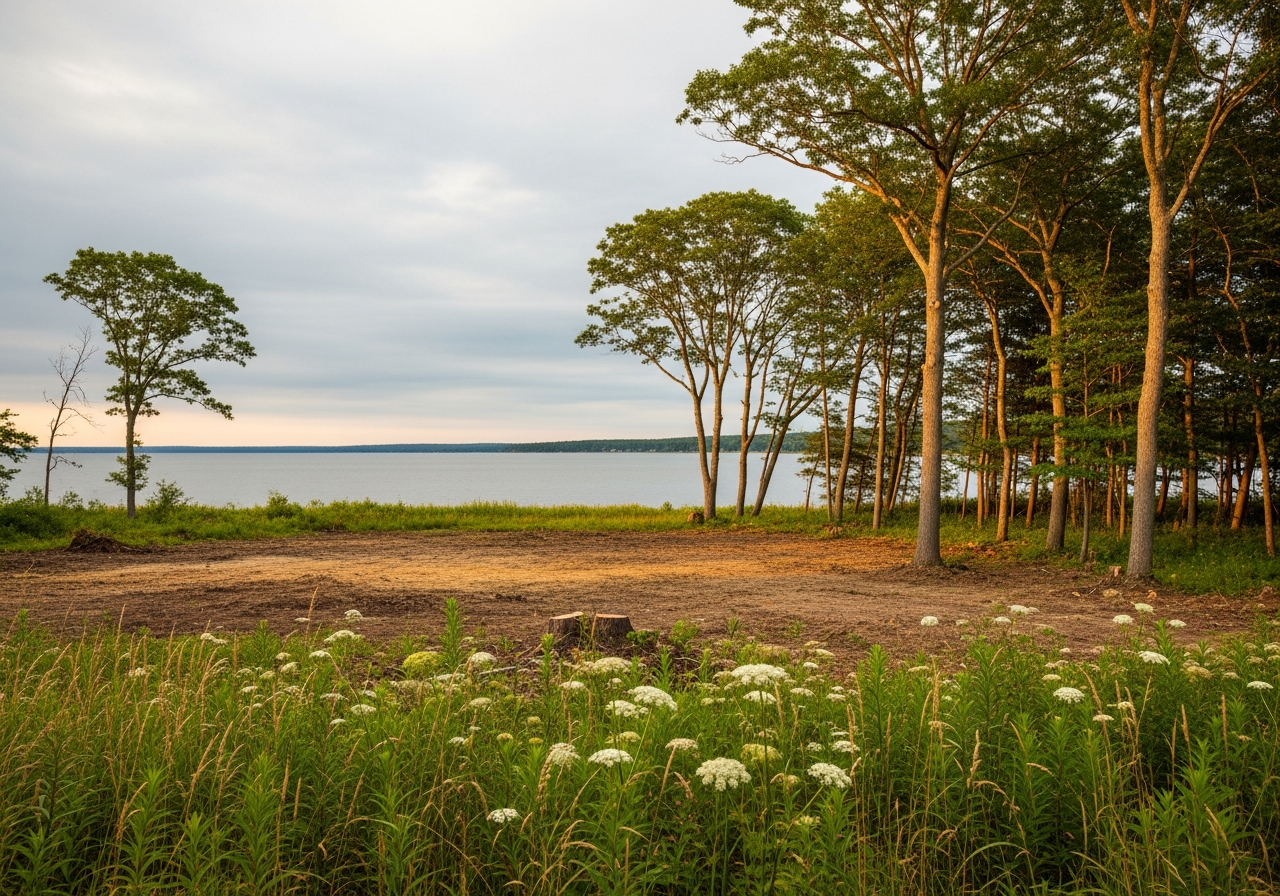 1.2 acre waterfront lot on Black River Bay