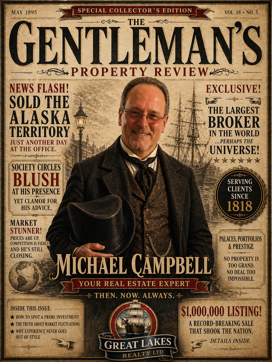 Mike Campbell, gentleman portrait, Edwardian era